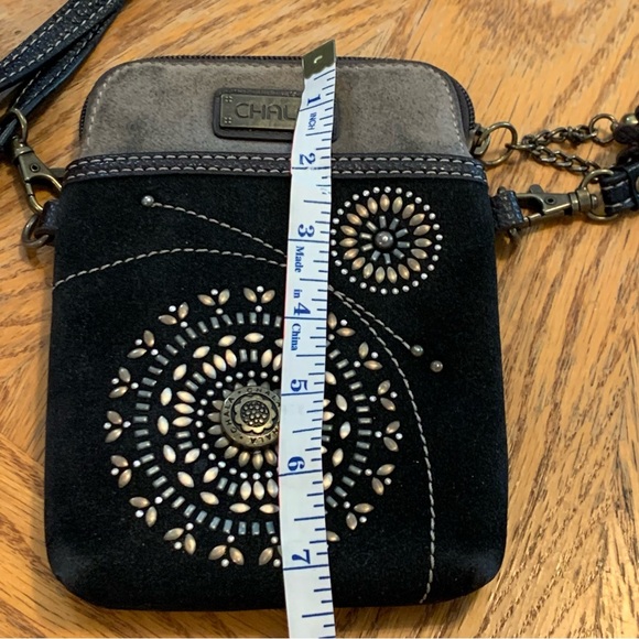 Chala Black and Brown Floral Crossbody Bag - Picture 13 of 14